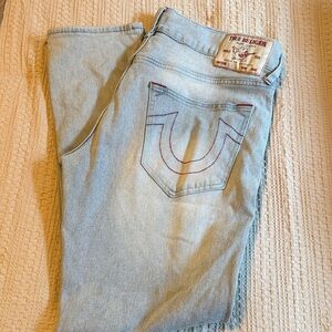 True Religion Light Wash Men's Straight Jeans